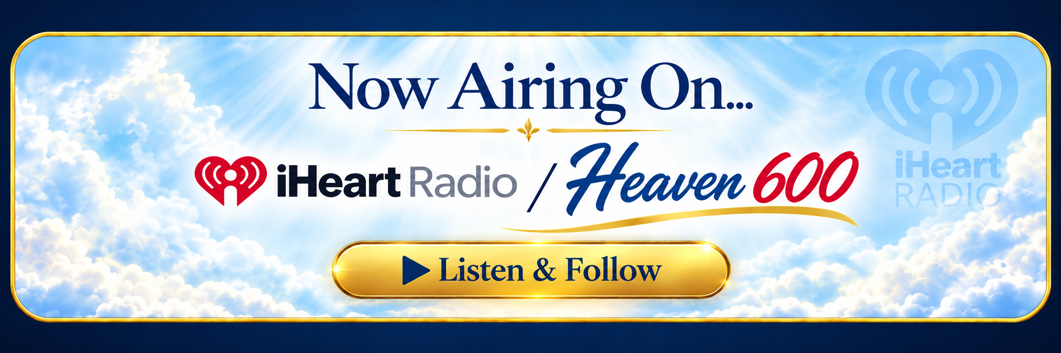 Now Airing - Listen To Dr. Murdock On iHeart Radio Heaven 600 - Listen and Follow
